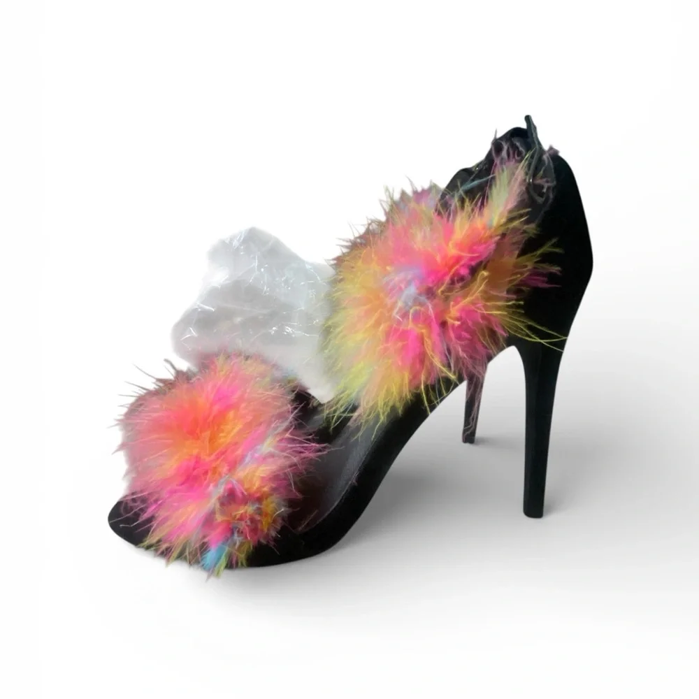 REAL FEATHER heels